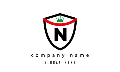 N king shield single latter logo