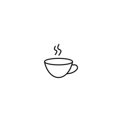 Cup coffee outline icon