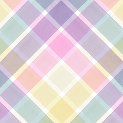 Colorful Pastel Watercolor Checkered Pattern