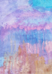 Hand drawn watercolor abstract background. Watercolor painting.