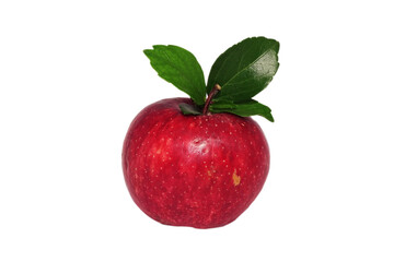 red apple isolated on white