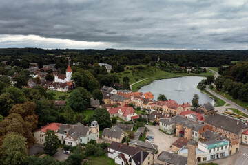 Obraz premium Talsi city central part, western Latvia.