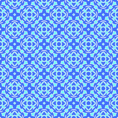  Geometric vector pattern with Aquamarine and blue colors. abstract ornament for wallpapers and backgrounds.