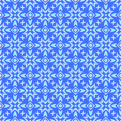  Geometric vector pattern with Aquamarine and blue colors. abstract ornament for wallpapers and backgrounds.
