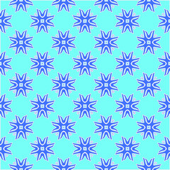 Geometric vector pattern with Aquamarine and blue colors. abstract ornament for wallpapers and backgrounds.