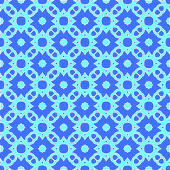 Geometric vector pattern with Aquamarine and blue colors. abstract ornament for wallpapers and backgrounds.