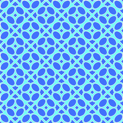 Geometric vector pattern with Aquamarine and blue colors. abstract ornament for wallpapers and backgrounds.