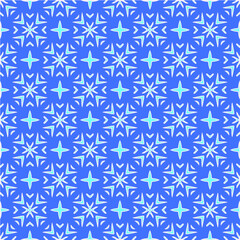 Geometric vector pattern with Aquamarine and blue colors. abstract ornament for wallpapers and backgrounds.