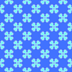 Geometric vector pattern with Aquamarine and blue colors. abstract ornament for wallpapers and backgrounds.