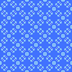 Geometric vector pattern with Aquamarine and blue colors. abstract ornament for wallpapers and backgrounds.