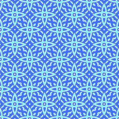 Geometric vector pattern with Aquamarine and blue colors. abstract ornament for wallpapers and backgrounds.