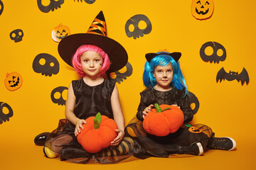 two halloween girls