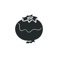 Blueberry Icon Silhouette Illustration. Forest Fruit Vector Graphic Pictogram Symbol Clip Art. Doodle Sketch Black Sign.