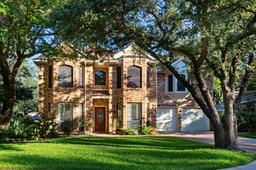 Exterior of a single family home in Texas, USA - 453123736