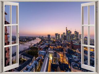 Framed Frankfurt view