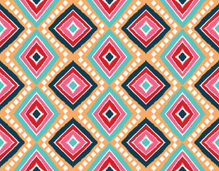 Geometric ethnic oriental ikat pattern traditional Design for background,fabric,wrapping,clothing,wallpaper,Batik,carpet,embroidery style.