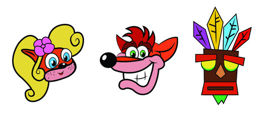 Video game Crash the Bandicoot characters