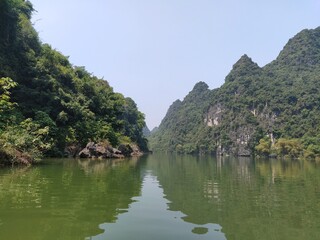 landscape, mountains, sea