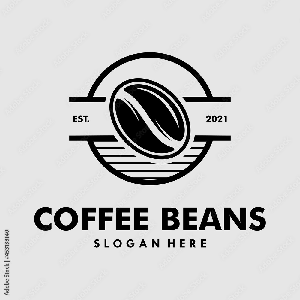 Canvas Prints coffee vector logo design template