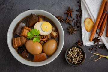 Stewed Pork and Egg with Five Spices