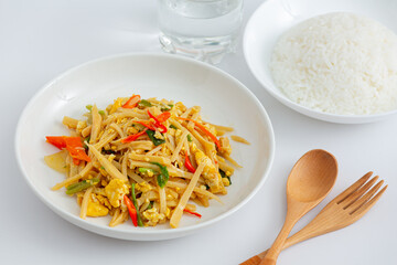 Spicy Bamboo Shoot Stir Fried Recipe