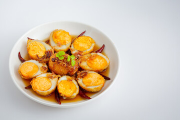 Fried Boiled Egg with Tamarind Sauce