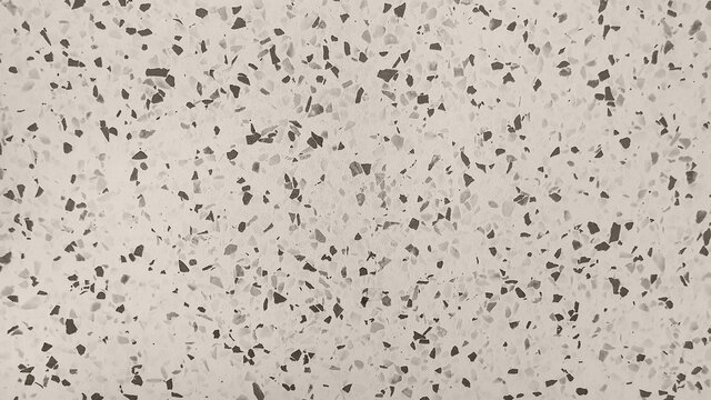 beige terrazzo background, consist of brown stone pigments. realistic floor tile pattern with natural stones, granite, marble, quartz, concrete grained granules. abstract vintage background.