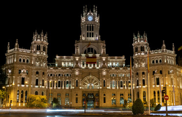 Fototapeta na wymiar Palacio de Cibeles, Madrid