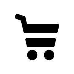 Shopping cart icon vector. purchases illustration sign. buy symbol or logo.