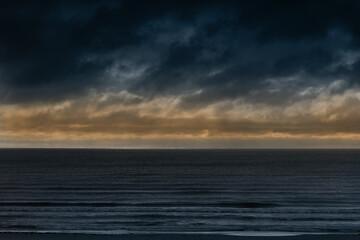 Dark and blue Baltic sea.