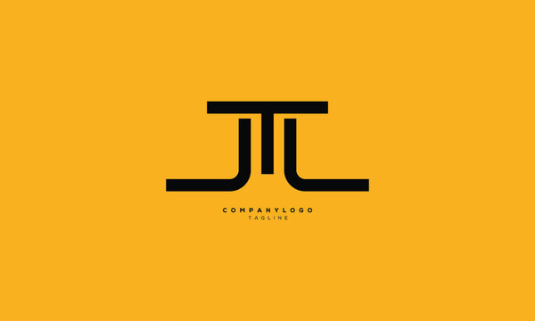 JTJ, JJT, TJJ, Abstract initial monogram letter alphabet logo design