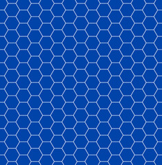 Hexagon Beehive Honeycomb Navy Blue White Pattern