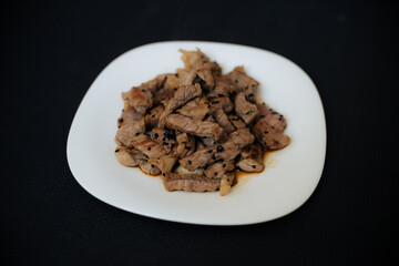 meat on a plate
