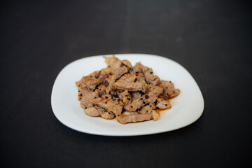 meat on a plate