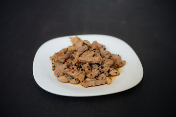 meat on a plate