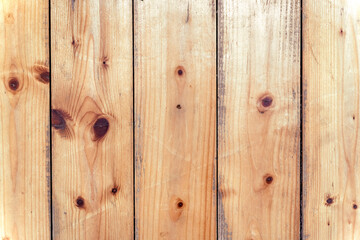 Old wooden floor planks, shiny light spruce wood, damaged texture