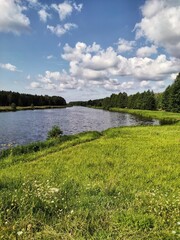 Lake in the forest, Europe, western Belarus