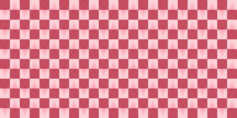 Fototapeta premium Plaid fabric textile tartan red triangle cloth abstract background texture wallpaper paper template pattern seamless vector illustration