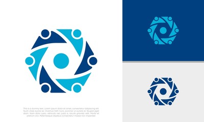 Human Resources Consulting Company, Global Community Logo.