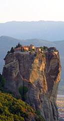 Fototapeta na wymiar Mountain view with monasteries on the rock