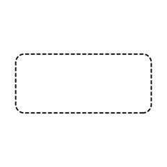 Dotted frame - vector. Template isolated on a white background.