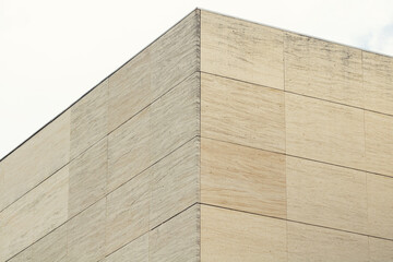 Abstract architecture. Close up of a modern building facade.