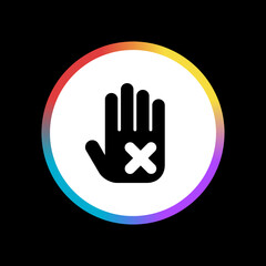 Obraz premium Stop - Sticker