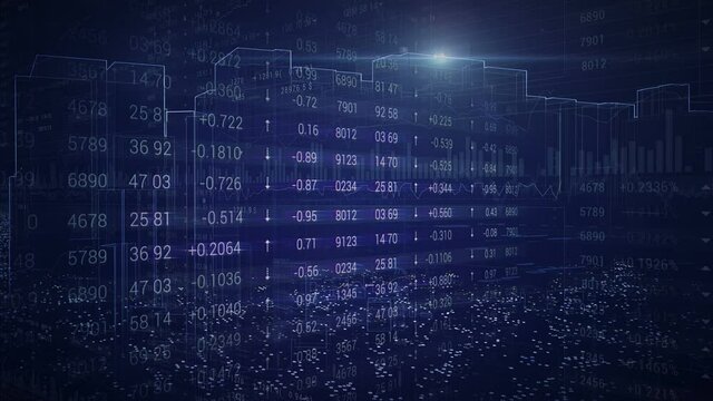 Stock Market and City.Business and marketing.