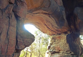 Bhimbetka cave shelter ,madhya pradesh,india