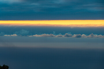 Atardecer desde Santa Úrsula, isla de Tenerife
