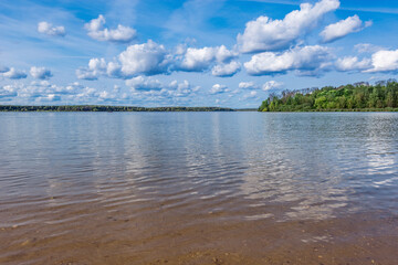 Lake view at summer day time.