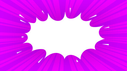 Comic style speech balloon with copy space