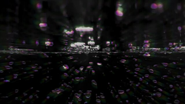 Soda bubbles abstract background. Soda bubbles splashing up to water boder line. showing reflect of water bubbles between border line. Represent freshness of carbonated drinks. Fast and Slow motion.