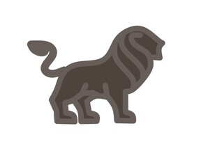 Lion symbol logo for brand name.